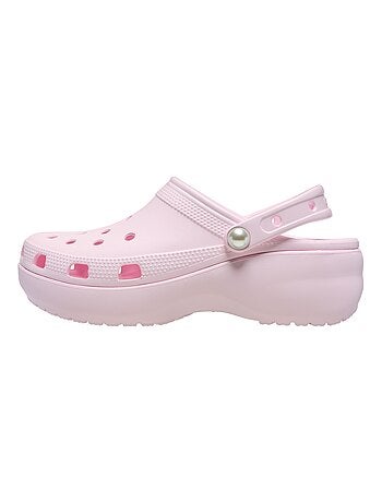 Sabot à Enfiler Crocs Classic Platform Pearl