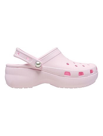 Sabot à Enfiler Crocs Classic Platform Pearl