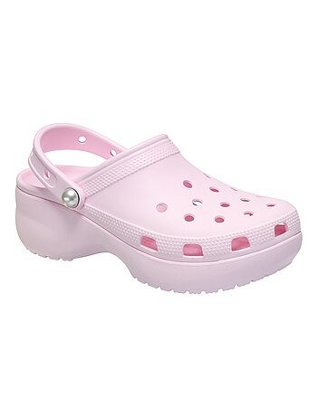 Sabot à Enfiler Crocs Classic Platform Pearl