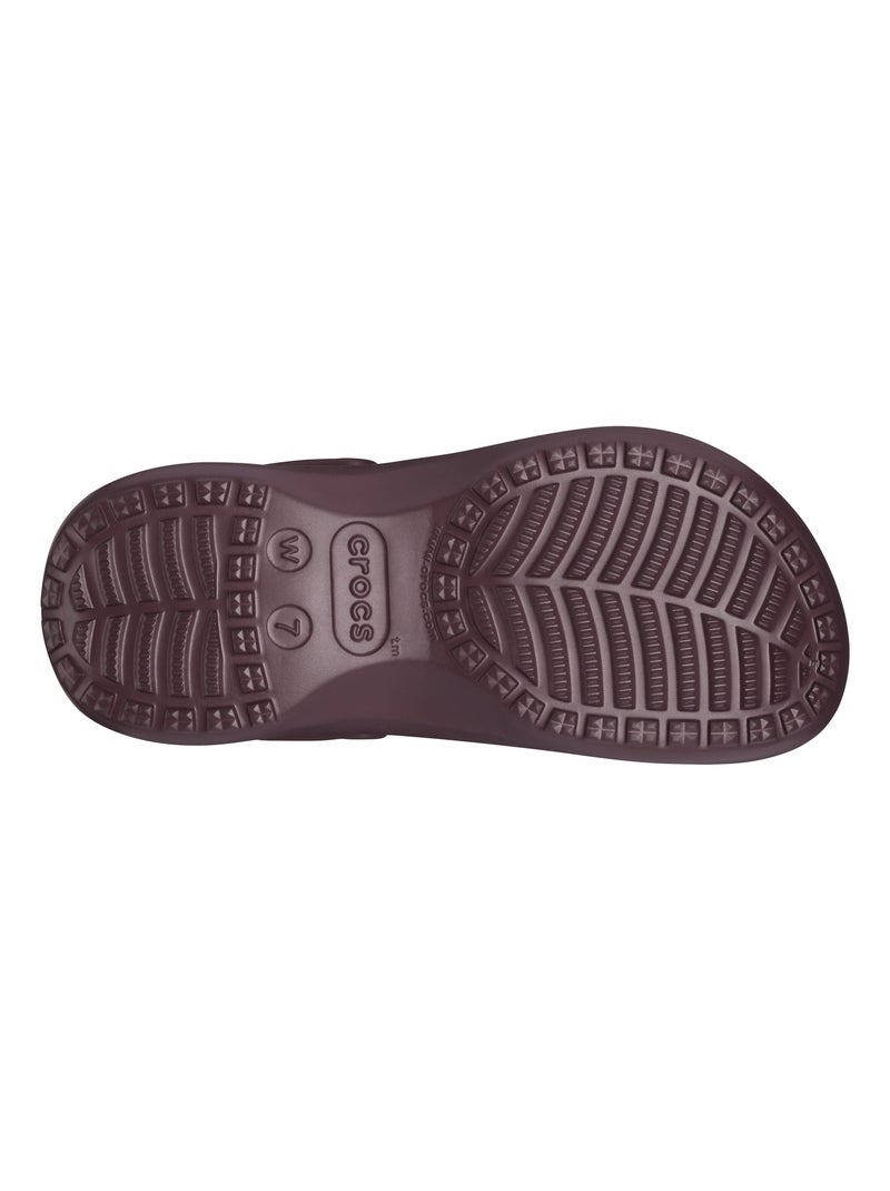 Sabot à Enfiler Crocs Classic Platorm Lined Clog Bordeaux - Kiabi