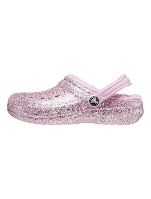 Sabot à Enfiler Crocs Enfant Classic Lined Glitter Flamingo - Kiabi