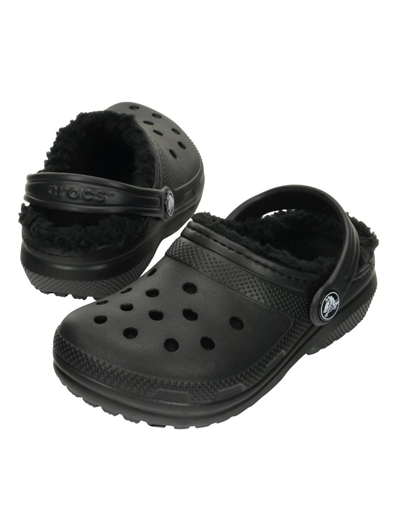 Sabot à Enfiler Enfant Crocs Classic Lined Clog K Noir - Kiabi