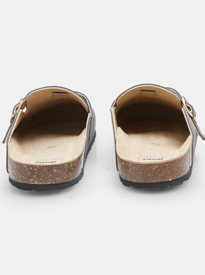 Sabot de en cuir BATA Gris - Kiabi