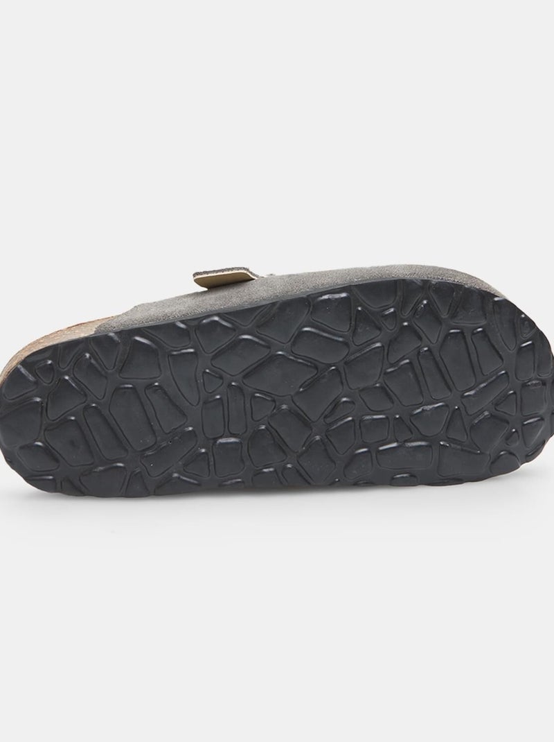 Sabot de en cuir BATA Gris - Kiabi