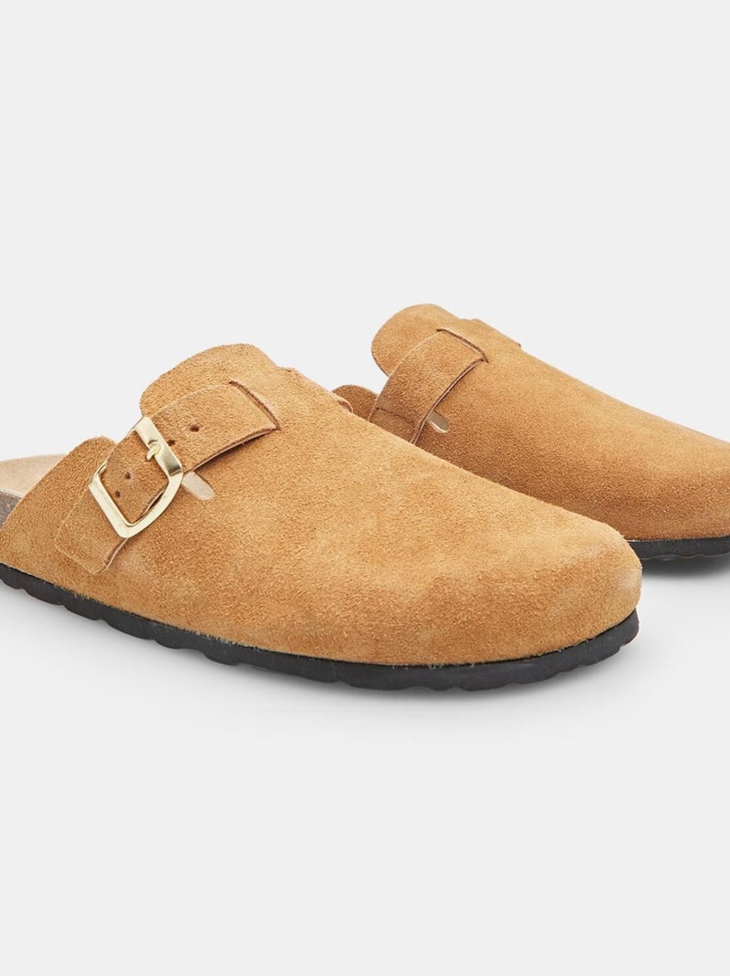 Sabot de en cuir BATA Marron - Kiabi