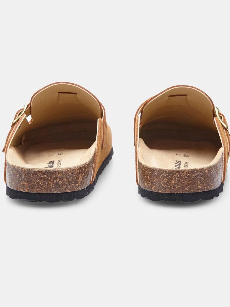 Sabot de en cuir BATA Marron - Kiabi