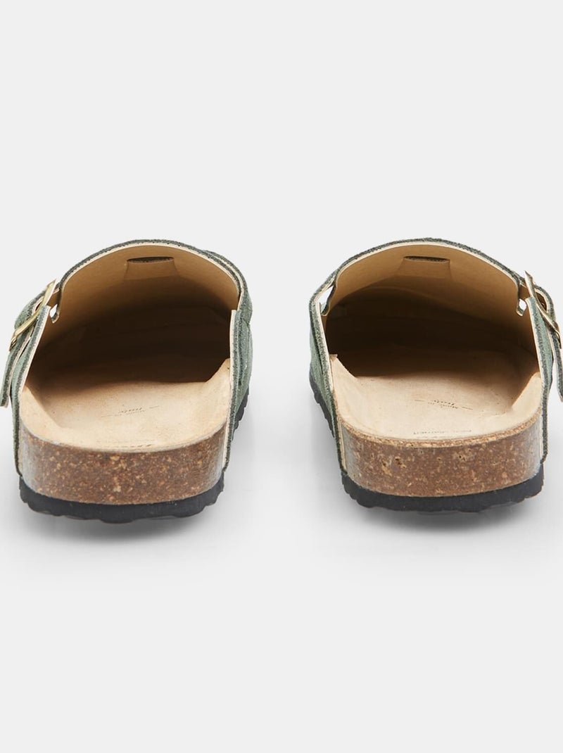 Sabot de en cuir BATA Vert - Kiabi
