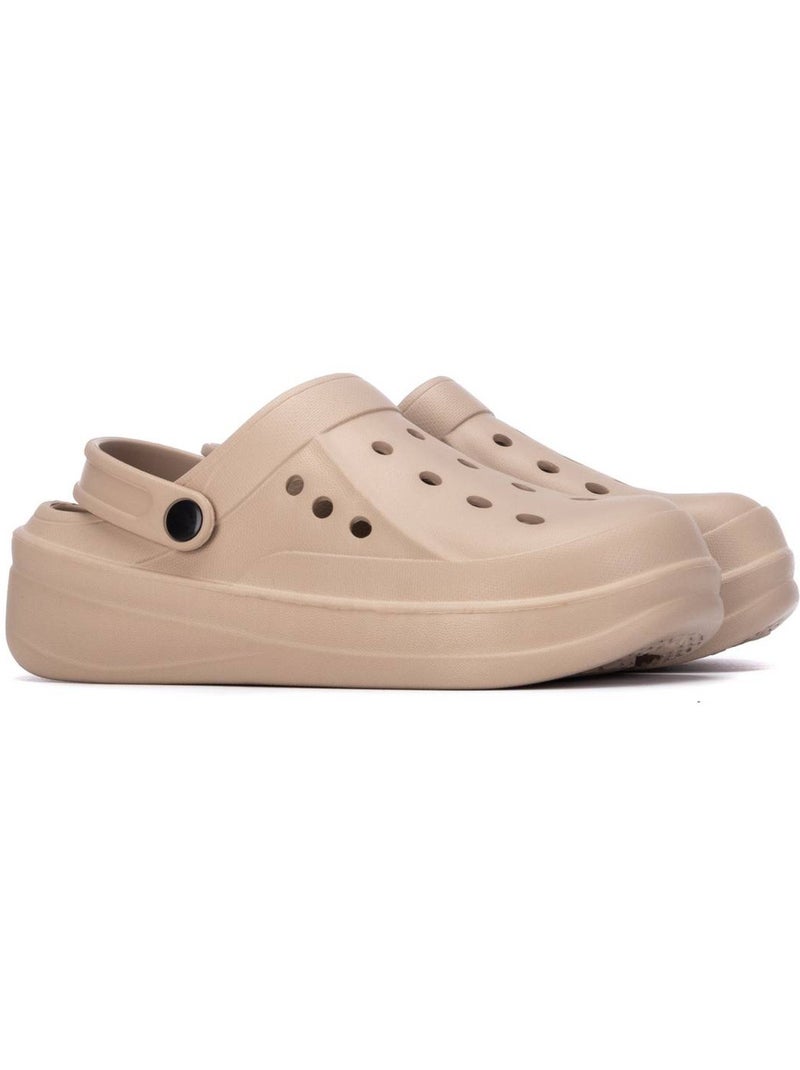 Sabot décontractée bride arrière Beige - Kiabi