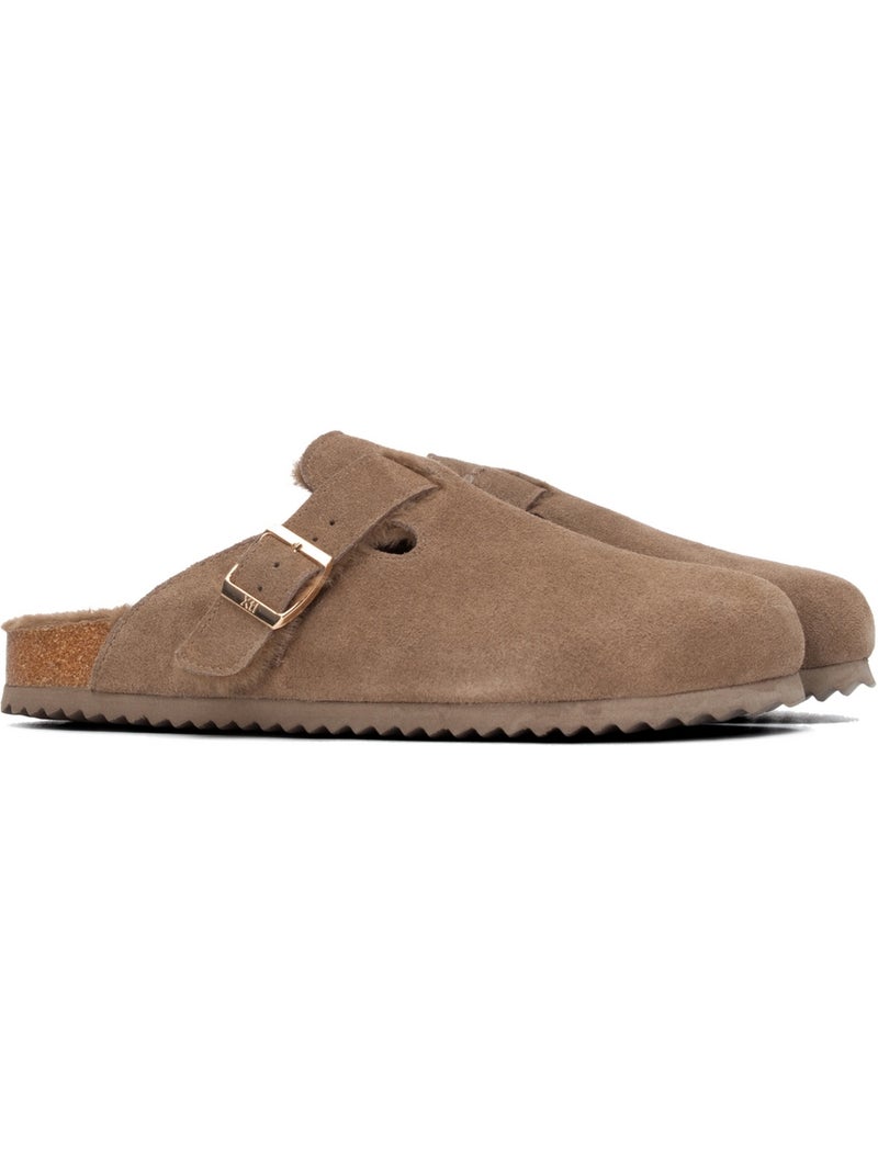 Sabot décontractée bride arrière Taupe - Kiabi