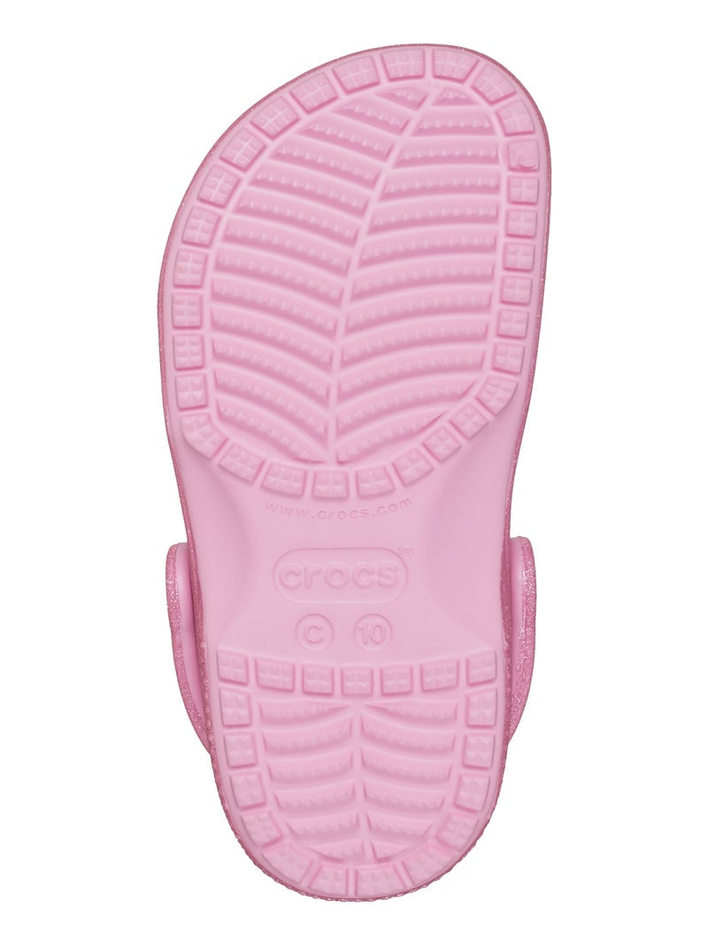 Sabot Enfant à Enfiler Crocs Classic Glitter Rose - Kiabi