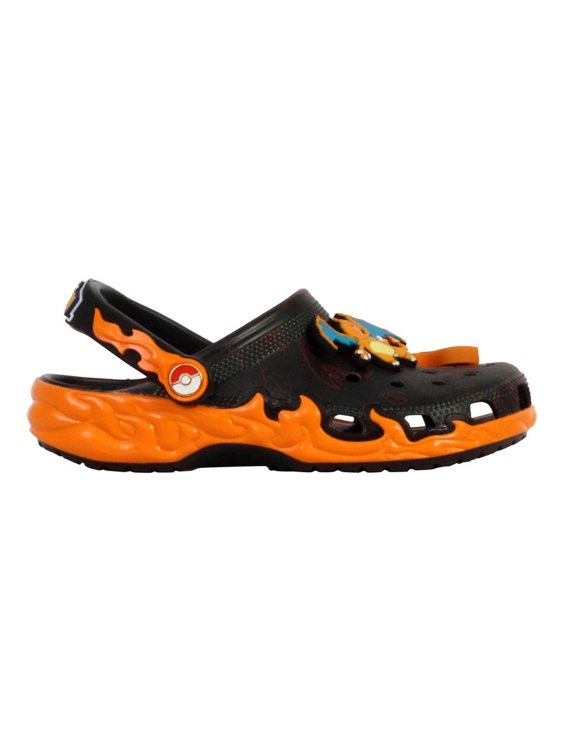 Sabot Plate à Enfiler Crocs Enfant Pokemon Print Cls Clg Noir Orange - Kiabi