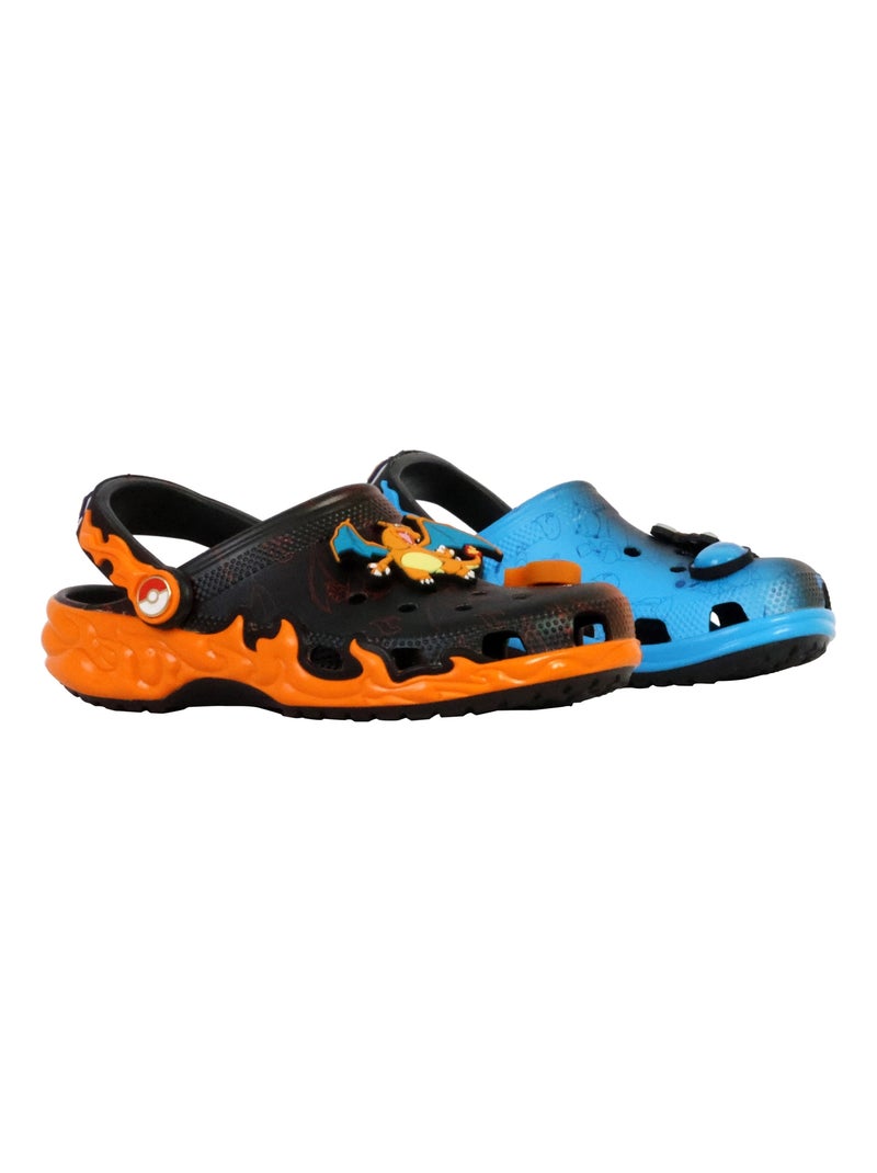 Sabot Plate à Enfiler Crocs Enfant Pokemon Print Cls Clg Noir Orange - Kiabi