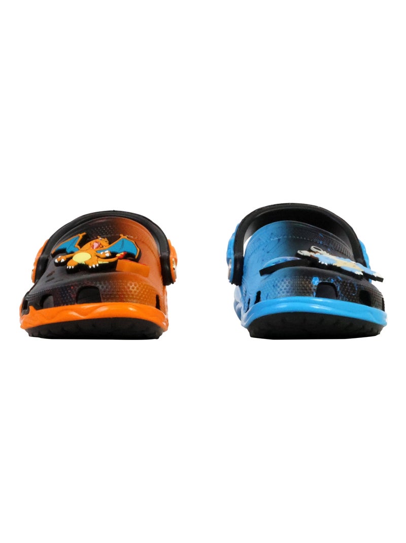 Sabot Plate à Enfiler Crocs Enfant Pokemon Print Cls Clg Noir Orange - Kiabi