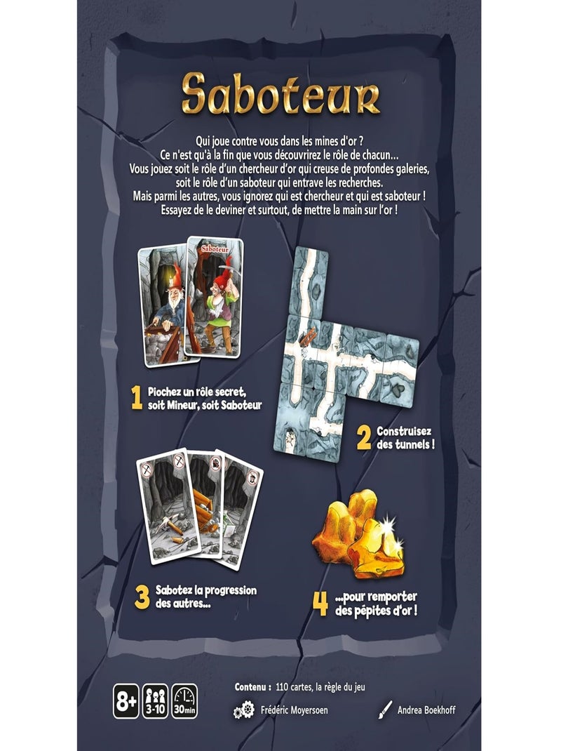 Saboteur jeu d'ambiance Gris - Kiabi
