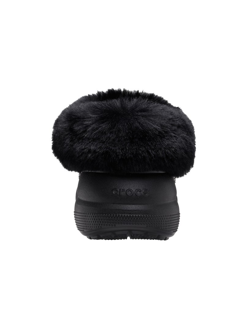 Sabots à Enfiler Crocs Furever Crush Noir - Kiabi