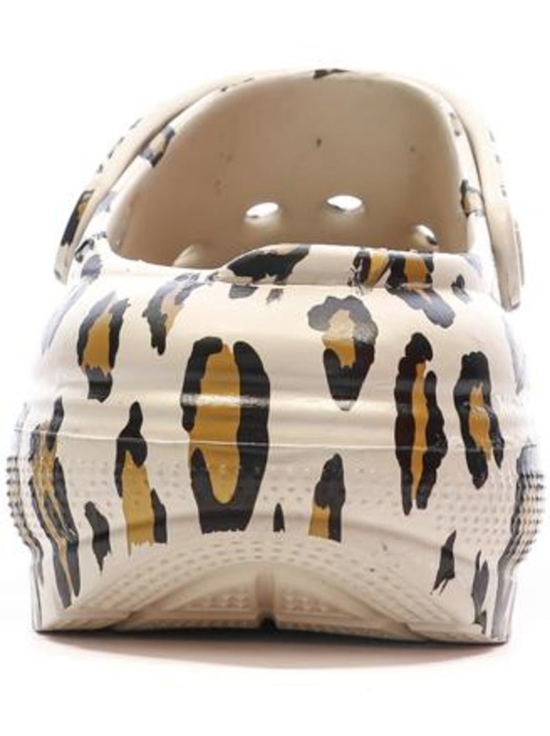Sabots à Plateforme à Motifs Femme Beige - Kiabi