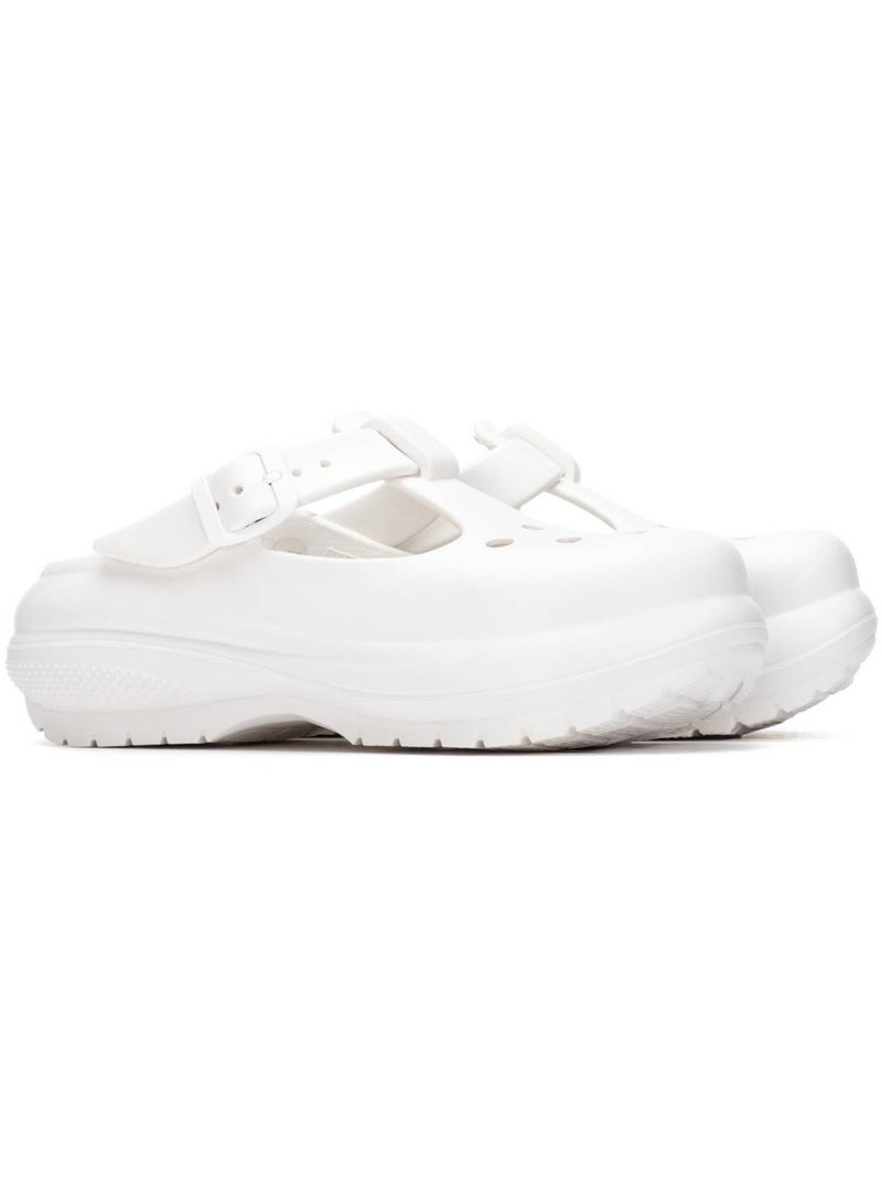 Sabots compensés femme Blanc - Kiabi
