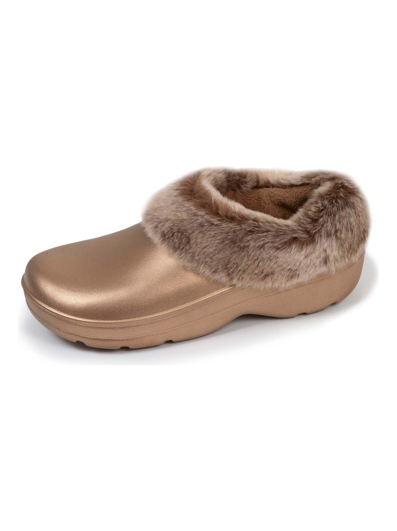 Sabots de jardin femme fourrés beige Isotoner Beige - Kiabi
