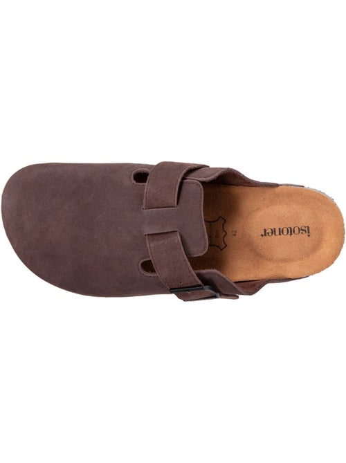 Sabots en cuir, semelle extra souple  isotoner - Kiabi