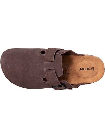 Sabots en cuir, semelle extra souple