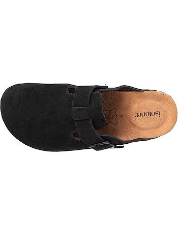 Sabots en cuir, semelle extra souple