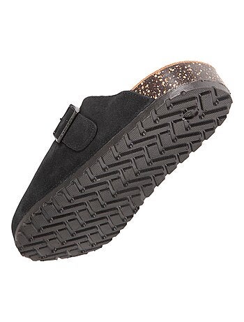 Sabots en cuir, semelle extra souple