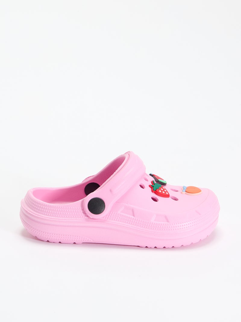 Sabots en plastique 'fruits' Rose - Kiabi