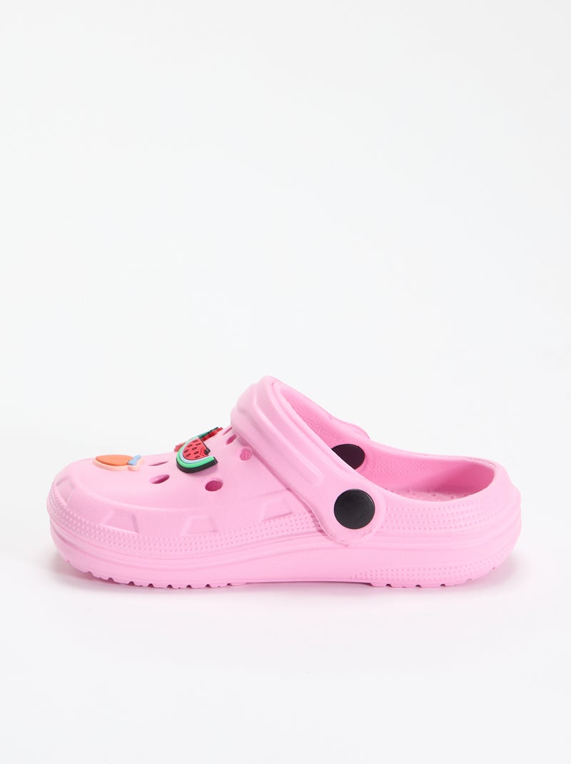 Sabots en plastique 'fruits' Rose - Kiabi