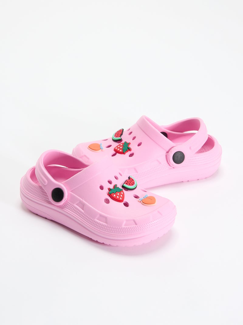 Sabots en plastique 'fruits' Rose - Kiabi