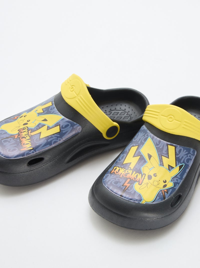 Sabots en plastique 'Pikachu' Noir - Kiabi