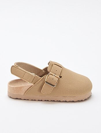 Sabots en suédine à scratch