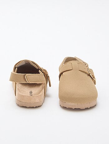 Sabots en suédine à scratch