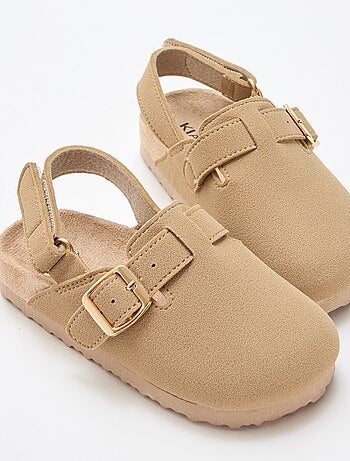 Sabots en suédine à scratch