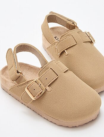 Sabots en suédine à scratch