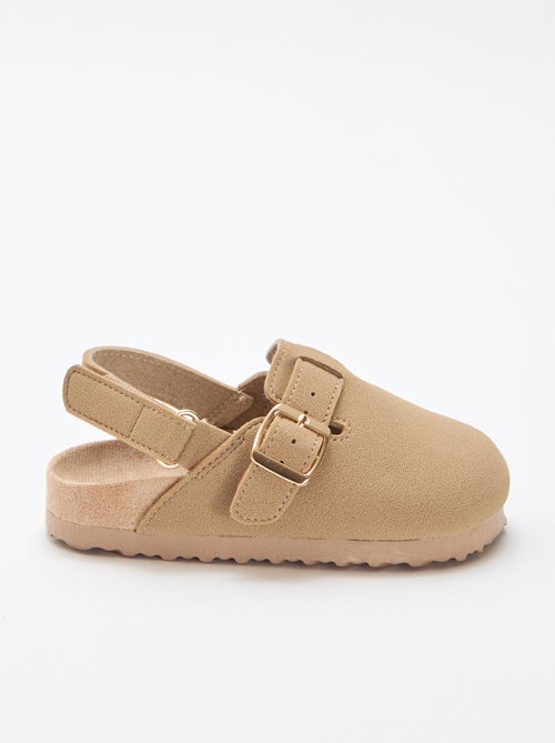 Sabots en suédine à scratch - Kiabi