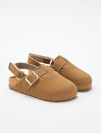 Sabots en suédine à scratch