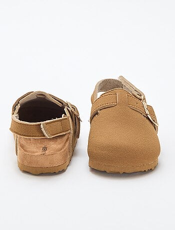 Sabots en suédine à scratch