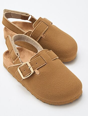 Sabots en suédine à scratch