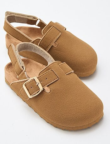 Sabots en suédine à scratch