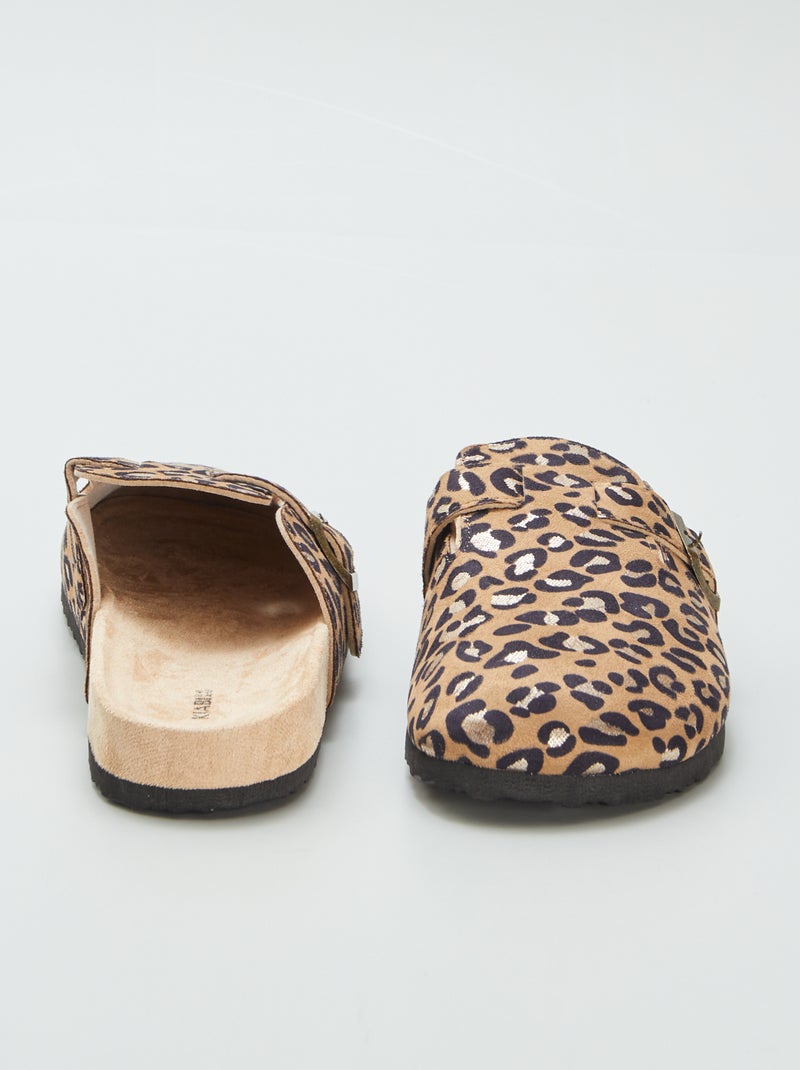 Sabots en suédine Beige - Kiabi