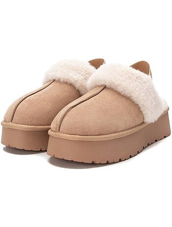 Sabots fourrés à élastique Femme Xti Microfiber