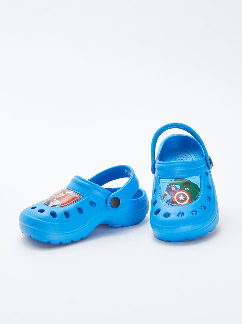 Sabots unis en plastique moulé - BLEU - Garçon - 4.00