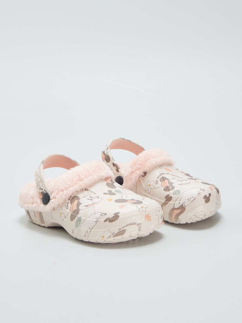 Sabots fourrés 'Minnie' Rose - Kiabi