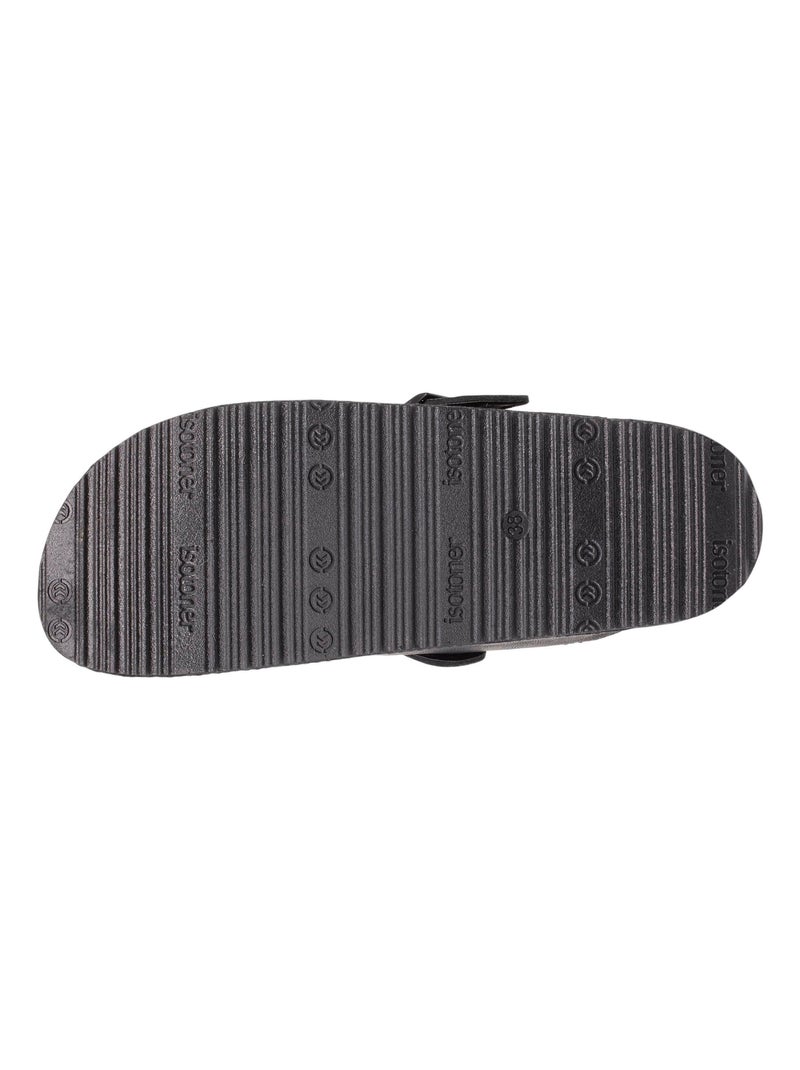 Sabots fourrés, semelle extra-flex, légers, patch talon confort  Isotoner Noir - Kiabi