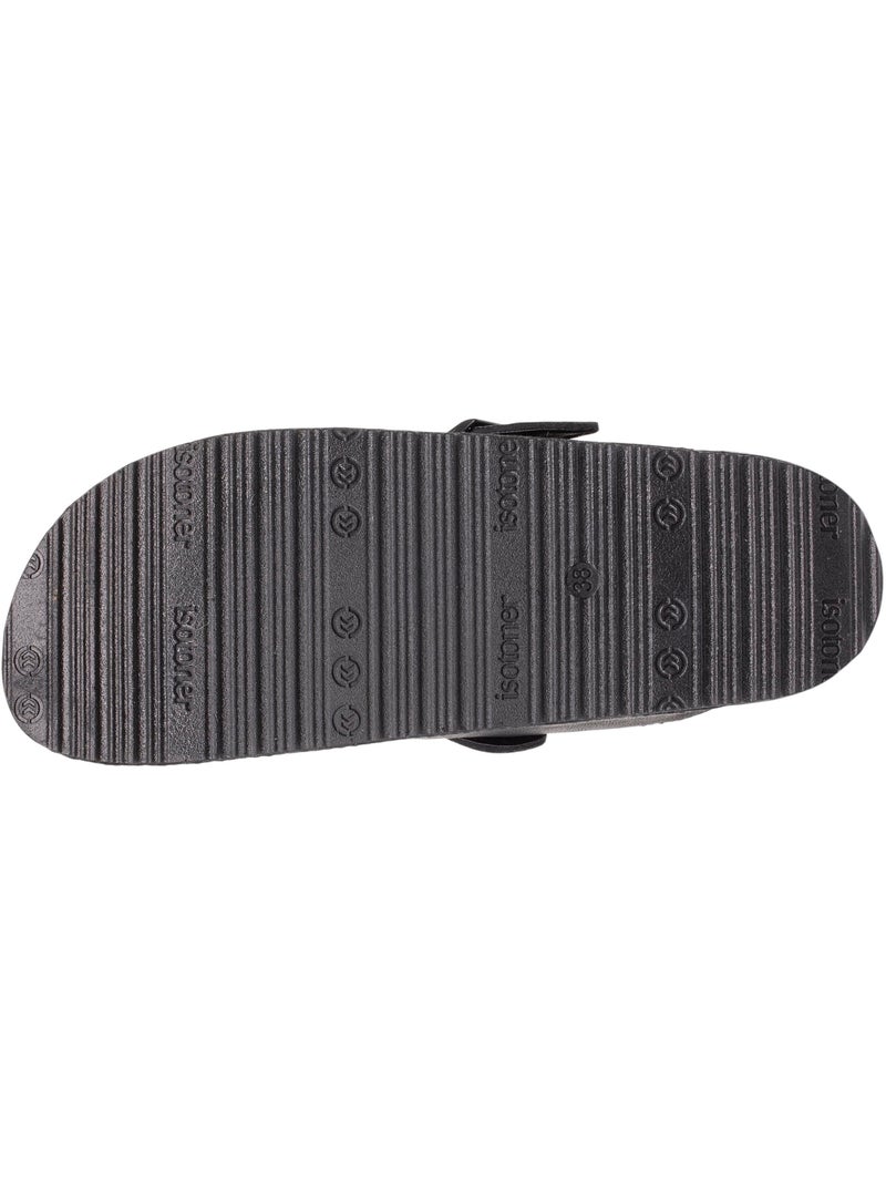 Sabots fourrés, semelle extra-flex, légers, patch talon confort Noir - Kiabi