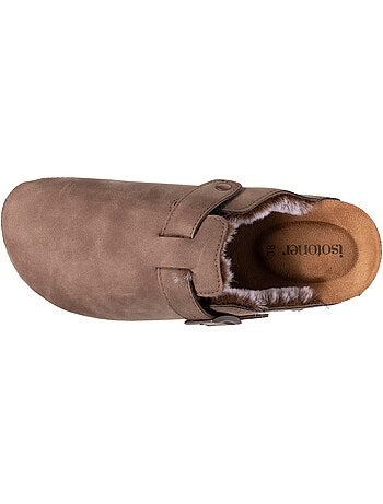 Sabots fourrés, semelle extra-flex, légers, patch talon confort