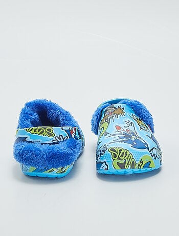 Chaussons à enfiler 'Stitch' - Bleu/rouge - Kiabi - 8.40€