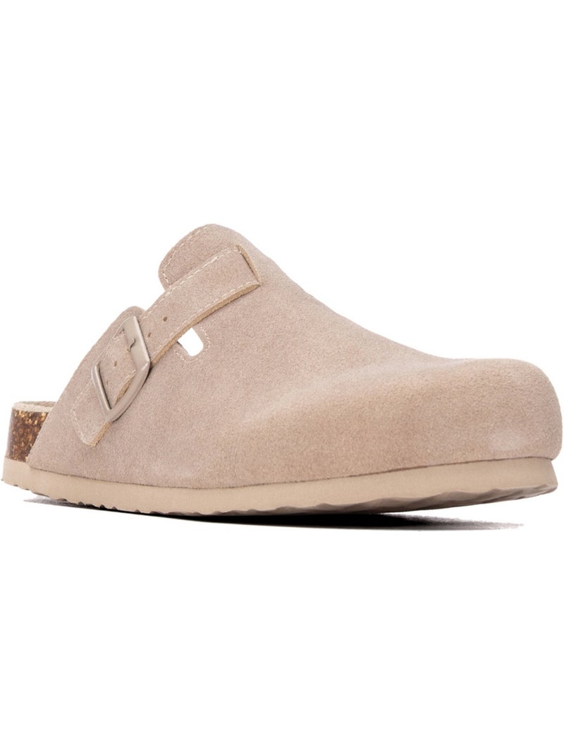 Sabots homme en cuir Beige - Kiabi