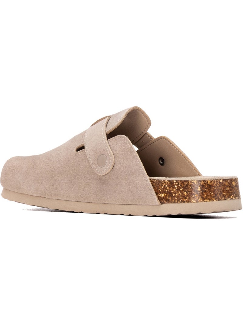 Sabots homme en cuir Beige - Kiabi