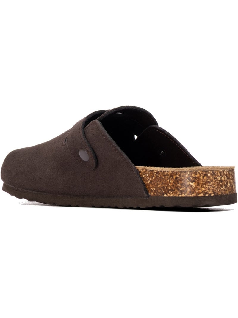 Sabots homme en cuir Marron - Kiabi